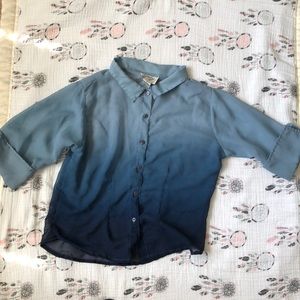 Blue ombré dress shirt